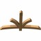 Ekena Millwork Davenport Rough Sawn Timber Gable Bracket, Western Red Cedar, 60"W x 35"H x 4"D x 4"F, 14/12 Pitch GBW060X35X0404DAV00RWR - alternate 2